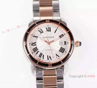 Cartier Calibre 1847 2-Tone Rose Gold White Miyota 821